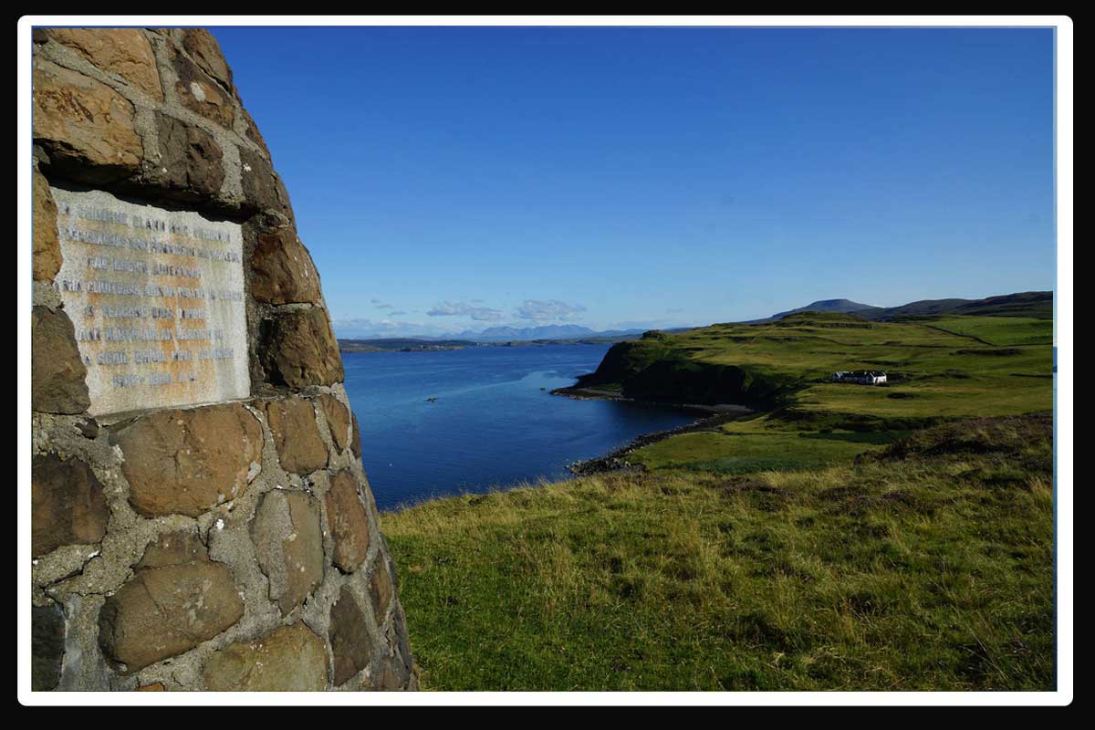 Borreraig MacCrimmon Cairn Monument, Isle of Skye, Scotland